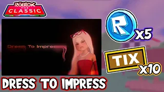 CONSIGUE TODOS LOS TOKENS y TIX en DRESS TO IMPRESS | EVENTO ROBLOX THE CLASSIC