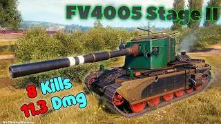 FV4005 Stage II - 8 Frags 11.3K Damage, Master by player Pocok7