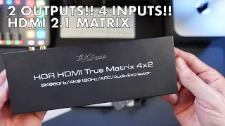 HDMI 2.1 8K 60hz / 4k 120hz with 2 outputs!