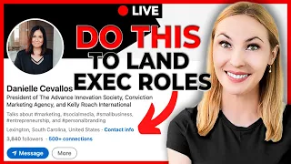 Competing for the Rare C-Level Role | How to Find an Executive Job | Ft. Danielle Cevallos