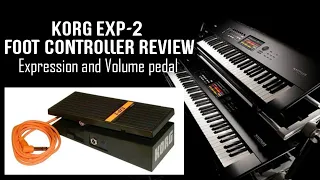 Foot Controller Expression pedal Review Korg Exp-2 Keyboard synthesizer