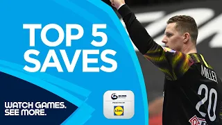 Top 5 saves of the week | Men's EHF EURO 2022 Qualifiers