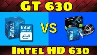 GT 630 vs intel HD 630 (shocking)