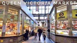 Queen Victoria Market Melbourne Walking Tour 2023 4K | Largest Market in Australia | Australia Tours