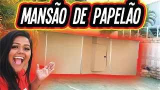 FIZEMOS UMA MANSÃO DE PAPELÃO (BOX FORT)