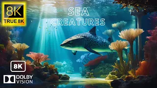 Unseen Sea Creatures 8K Video Ultra HD 120FPS | 8K TV by TRUE 8K