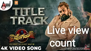 Pogaru Title Track  🅾️ LIVE | 4K Video Song