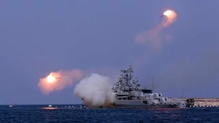 Syria: Russian warships hit IS-group and Al-Nusra Front targets, Moscow says