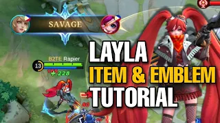 Layla Item and Emblem Tutorial