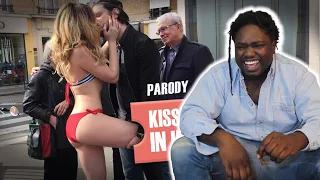 Embrasser une inconnue en une demi-seconde (parodie) / Kissing a girl prank parody