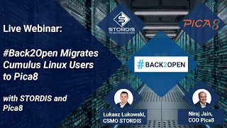 Live Webinar: “#Back2Open Migrates Cumulus Linux Users to Pica8” with STORDIS and Pica8 | 17 Aug '21