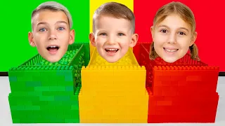 🌈 Bunte Lego-Babybetten | Sammlung von Videos für Kinder | Vania Mania DE