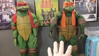 TMNT DBs turtle's Raphael and Prop Shop Garage's Michaelangelo full Suit/costume