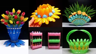 5 Home decorating ideas with Plastic Spoons | Plastic Spoon Craft Ideas | Ide kreatif Sendok Plastik