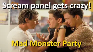 Scream panel gets crazy! Matthew Lillard sexy dance!  Skeet Ulrich, Jamie Kennedy, Mad Monster Party