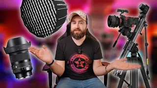 Which GEAR I Use for my Youtube VIDEOS | Lights, Cameras, Lenses, Motorized Slider