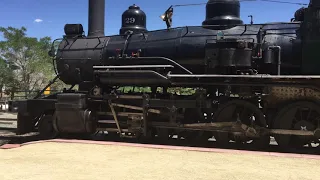 Steam Engine Pulling into Virginia City Station