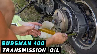 Suzuki Burgman 400 - Final Drive / Transmission Oil Change 2007-2016 | Mitch's Scooter Stuff