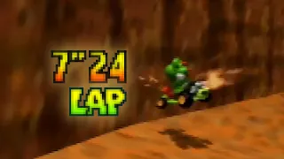 Mario Kart 64 - Kalimari Desert SC lap 7.24 (NTSC)