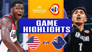 USA vs NEW ZEALAND | #FIBAWC | August 26, 2023