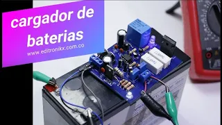 cargador de baterías  SLA con lm555 (conexión y desconexión automática) | Video SPONSOR  @PCBWAY