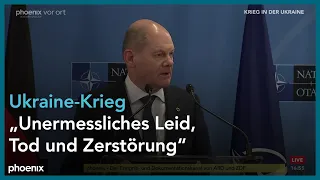 Statement Kanzler Scholz nach G7-Ukraine-Gipfel und NATO-Treffen