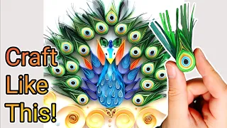 Quilling Peacock Tutorial | Quilling Peacock | Quilling Peacock Wall Art