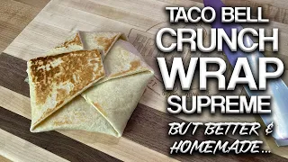 How to make the Taco Bell Crunchwrap Supreme at Home (with Kids) | Crunchwrap Supreme Recipe