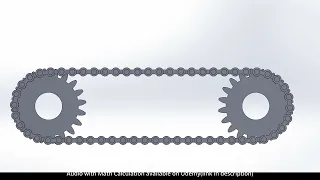 Bike Chain Design , Assembly and Simulation in Solidworks
