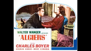 Algiers - 1938 Movie - Gaby First Meets Pepe le Moko in the Casbah - Hedy Lamarr and Charles Boyer