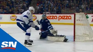 Alex Killorn Shows Soft Hands With A Sweet Backhand Finish On Connor Hellebuyck