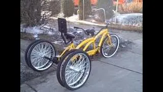 Five Wheel Tandem Bicycle Built For Two