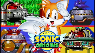 SONIC ORIGINS - All Bosses (As Super Tails)