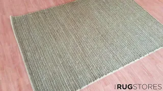 %100 Natural Green Jute Rug