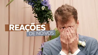 REAÇÕES de noivos EMOCIONADOS