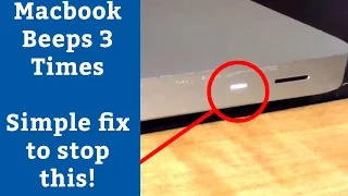 MacBook Pro 3 Beeps Fix - Simple DIY Solution