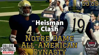 NCAA 14 | College Football Revamped | Notre Dame All-American Dynasty | S3:G9 | HUGE Heisman Battle!