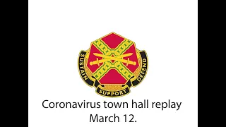 USAG Stuttgart coronavirus town hall Mar, 12.