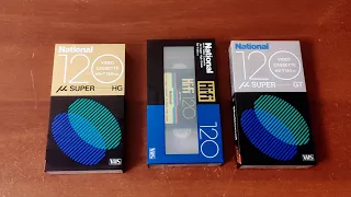 ВИДЕОКАССЕТЫ NATIONAL T120 μ SERIES [1985 год]