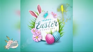 Пасхальная поздравительная открытка на английском (Happy Easter)