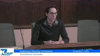 November 3, 2022 City of Kalamazoo Planning Commission