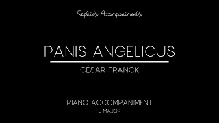 Panis Angelicus by César Franck - Piano Accompaniment in E Major