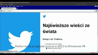 Mypal, Firefox na Windows 98 SE | działanie stron internetowych