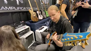 Jari Testing Dover Amps With Teemu At NAMM 2020