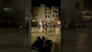 NO DIGGITY cover STREET PERFORMANCE in Dubrovnik 🇭🇷 #shorts