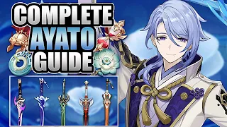 AYATO - COMPLETE GUIDE - Optimal Builds, Weapons, Artifacts & Teams | Genshin Impact