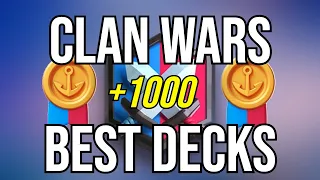 THE 4 BEST CLAN WAR DECKS IN CLASH ROYALE | May 2023