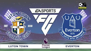 Luton Town vs Everton || EPL - Full Match - [4K@60FPS PC Gameplay] - EA FC24 #luteve