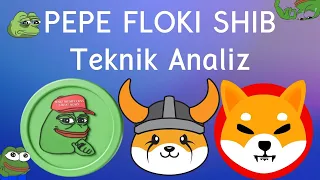 PEPE FLOKI SHIB Coin Teknik Analiz #bitcoin #cryptocurrency #altcoin #binance #shibarmy #pepecoin