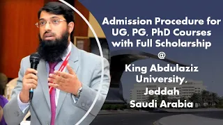 Admission Process in King Abdulaziz University for 2022 session| Urdu #OnlineCareerGuidanceSeries